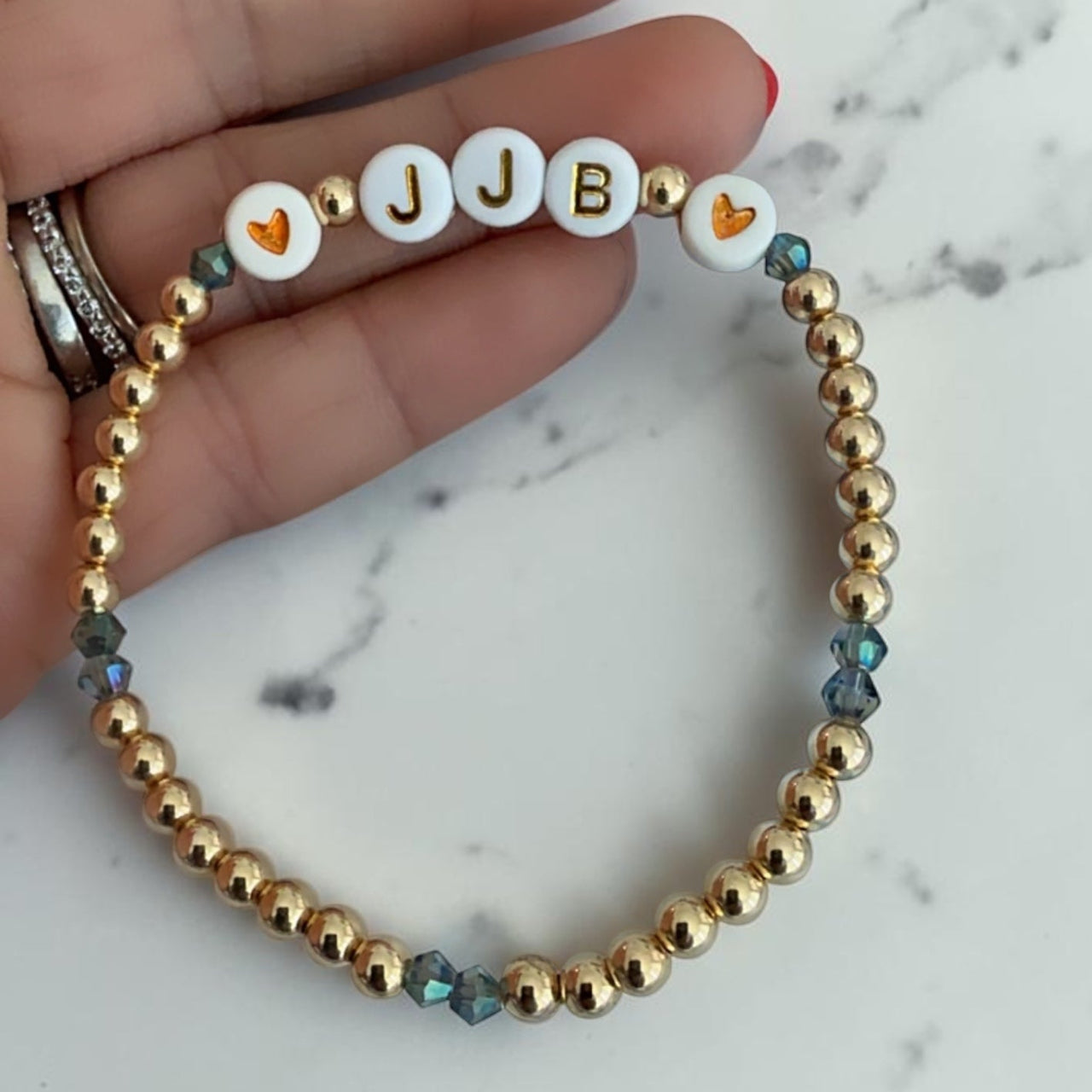 GOLD FILLED INITIAL BRACELET